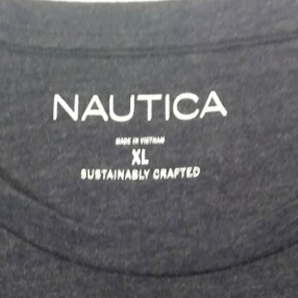 NWOT Nautica Men’s Size XL Heather Gray Long-Sleeve Shirt - Picture 7 of 9